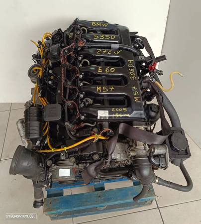 Motor Bmw 535D 272cv M57 bloco ferro E60 306D4  caixa automatica 6hp26 312NJ - 1