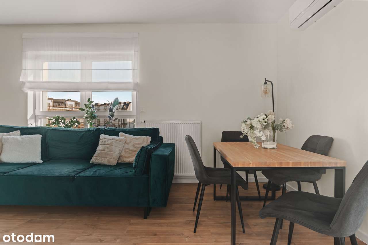 Idealnie urządzone mieszkanie z klimatyzacją 2-pok| Skrytka lokatorska-9