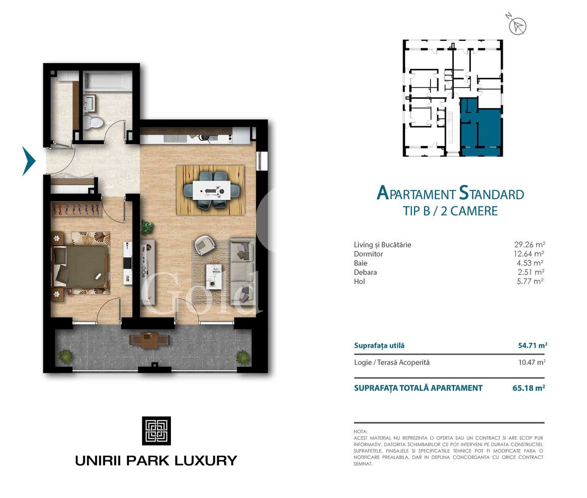 Apartament cu 2 camere, 55 mp utili, bloc nou, cartier Unirii-11
