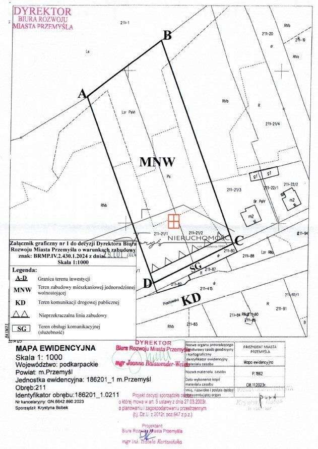 Przemyśl, ul.Piastowska - działki budowlane z Wz-t-13