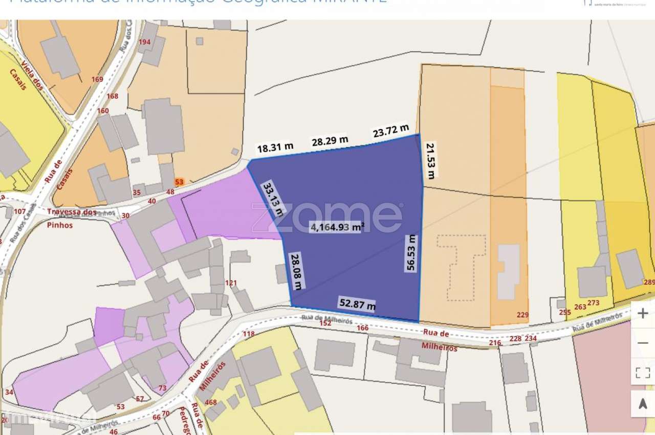 Terreno c/ 2100m2 p/ construção de Moradia em Milheirós de Poiares ... - Grande imagem: 5/14