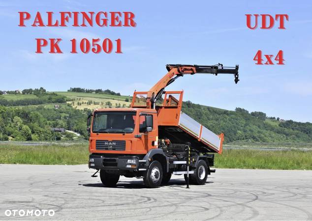 MAN TGM 18.280 WYWROTKA 3,90m* PK 10501+PILOT/ 4x4 - 1