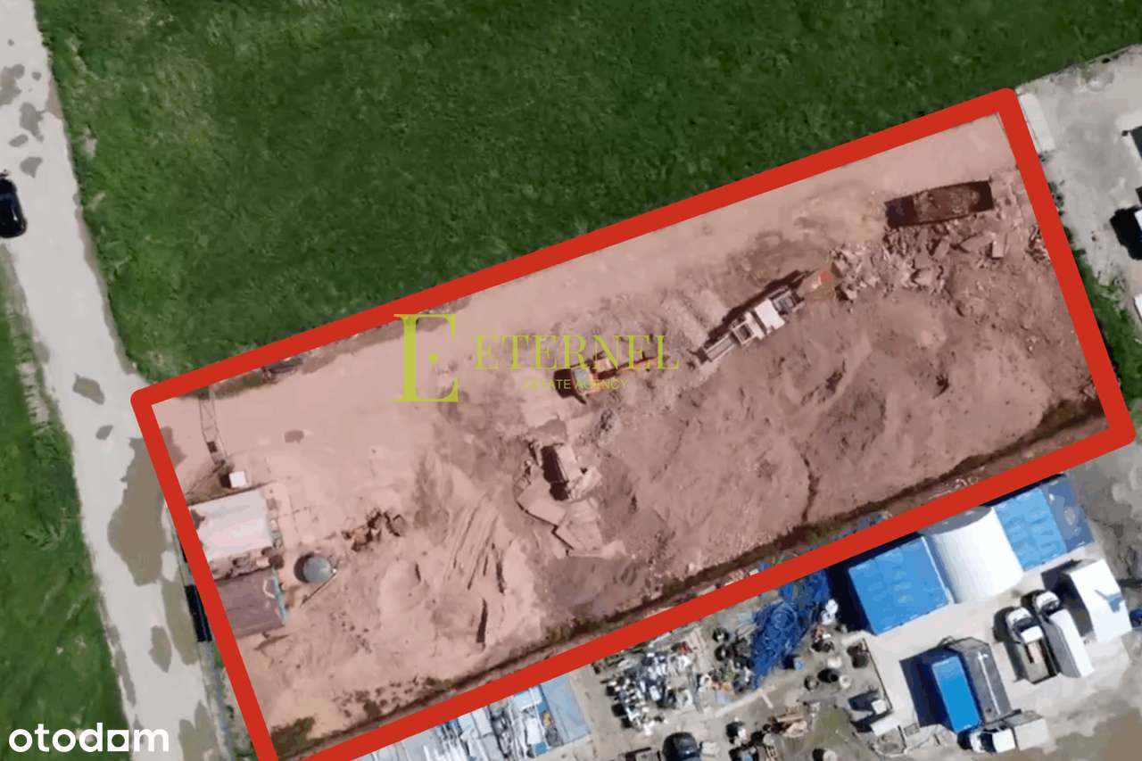 Działka przemysłowa, sprzedaż 2562m2 z pozwoleniem na halę 1100m2-5