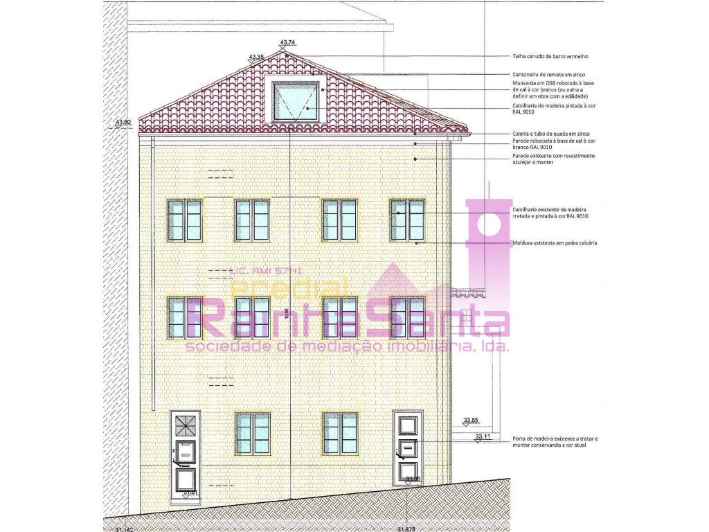 Prédio de 4 apartamentos (4 frações) ...