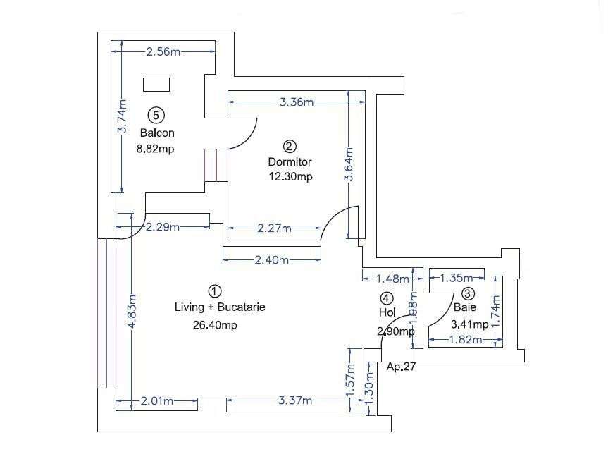 2 CAMERE | ROND OMV | PIPERA | NOU | IVORY | PARCARE | TVA 0%-19