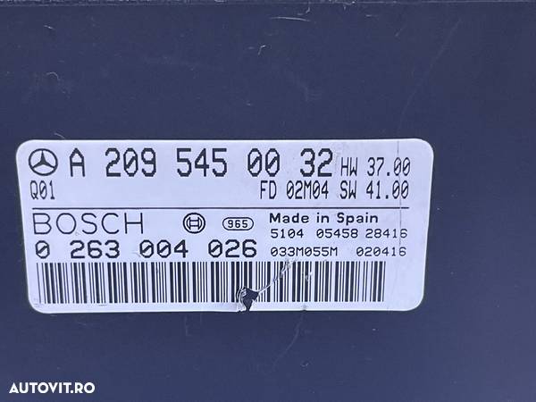 Unitate Modul Calculator Senzori Parcare Parktronic PDC Mercedes W209 C209 CLK 2002 - 2009 Cod A2095450032 0263004026 - 3