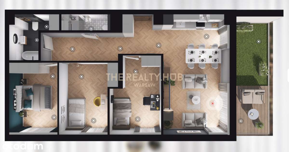 Przestronne mieszkanie 4-pokojowe z tarasem-3