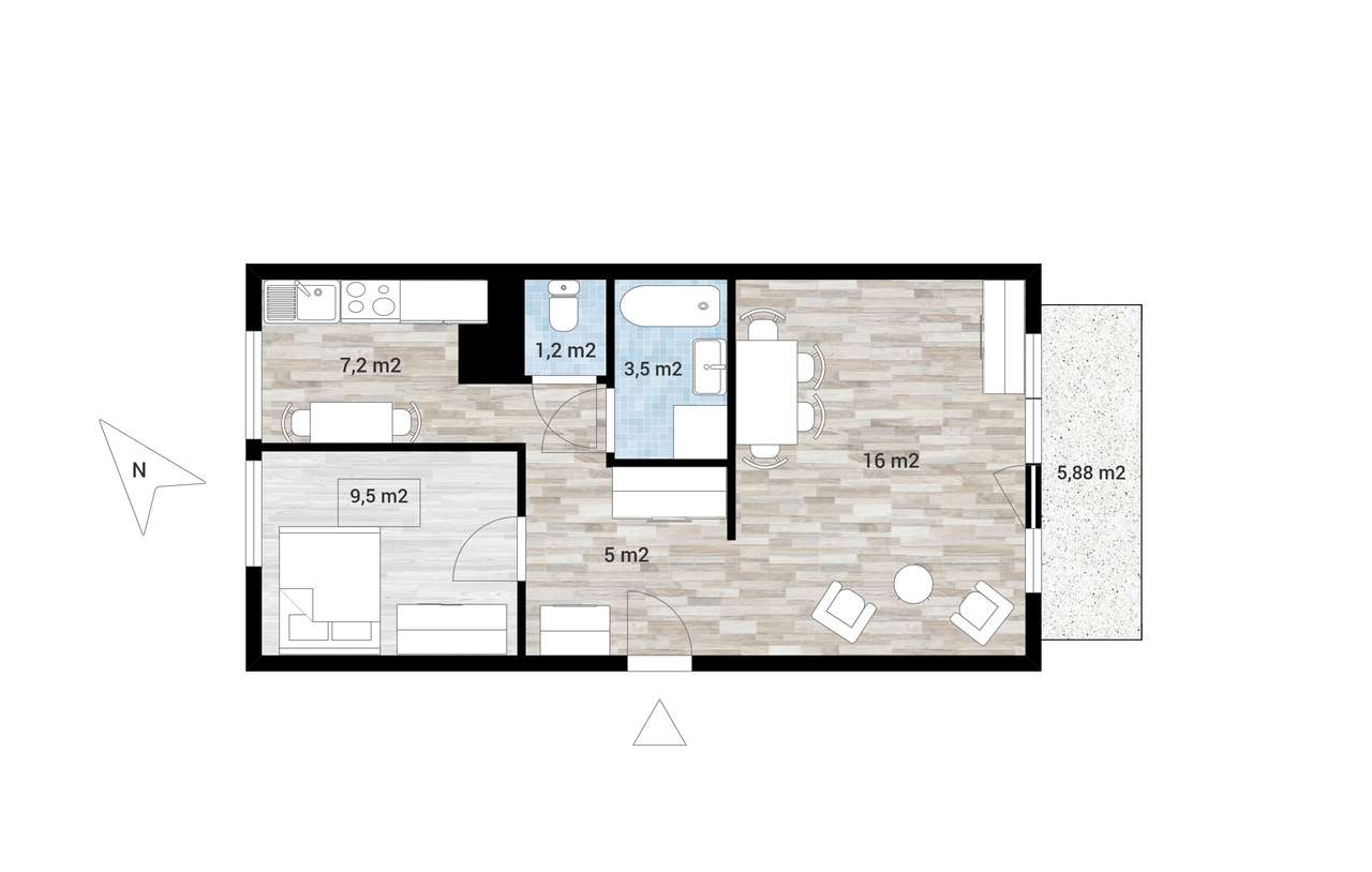 Słoneczne mieszkanie przy metrze Imielin – zielony Ursynów-19