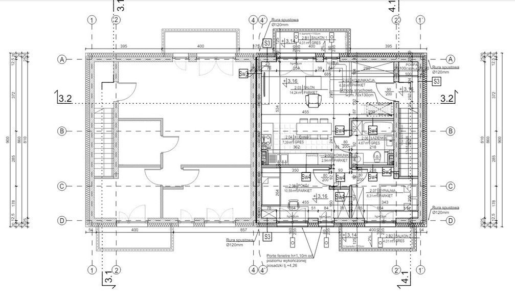 Bezczynszowe mieszkanie 3 pok 63,75 m2 + balkon