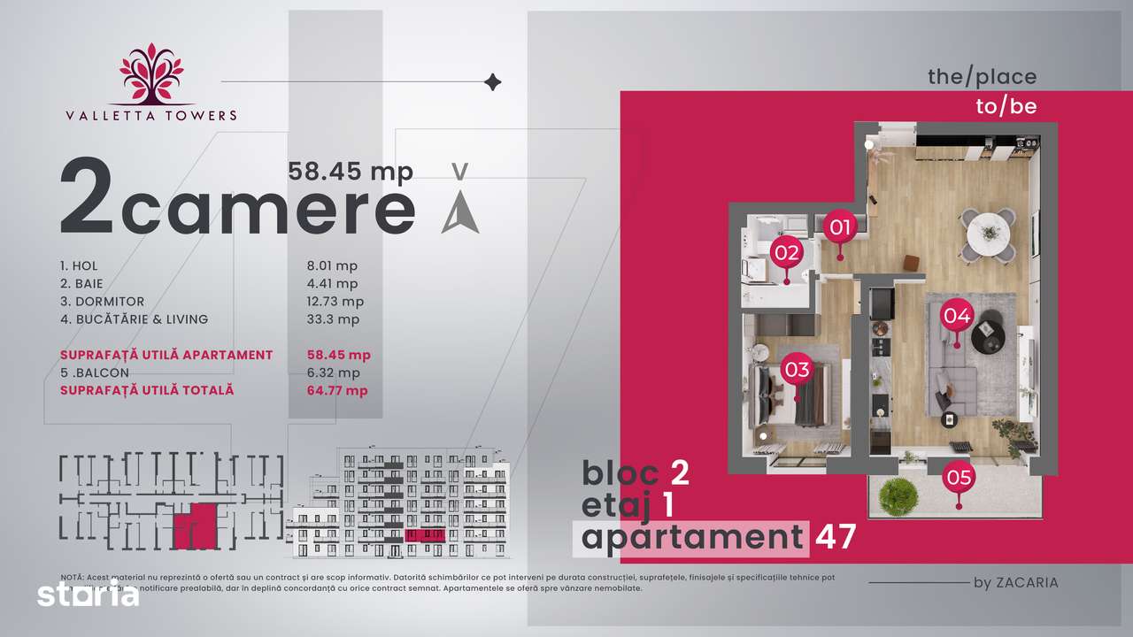 3 camere / parter cu gradina / 116mp utili /Valletta Towers/ Craiova - Imagine principală: 2/15
