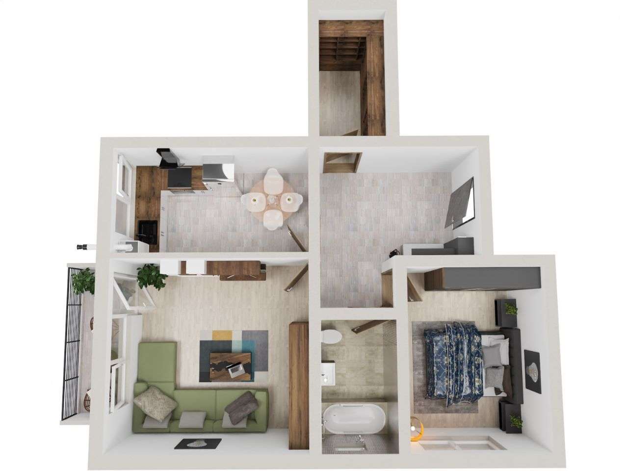 ap 2 camere decomandat 60 mp utili+terasa si cu credite bancare-7