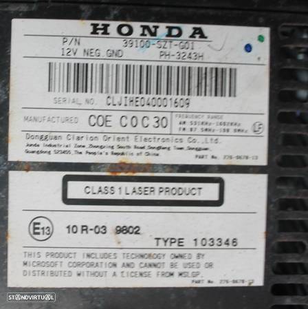 Auto Radio Honda CR-Z - 5