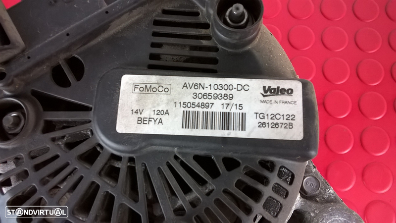 Alternador - AV6N-10300-DC / TG12C122 / 2612672B [Ford Fiesta VI] - 2