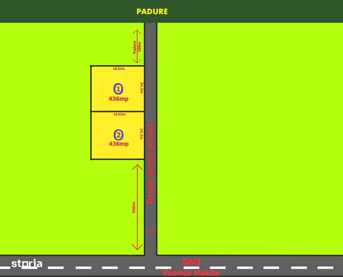 SUPEROCAZIE! 450 mp teren intravilan Branesti, Ilfov-0