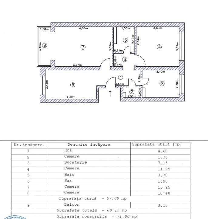 Apartament modern, 3 camere, Calea Dumbravii, Dioda-12