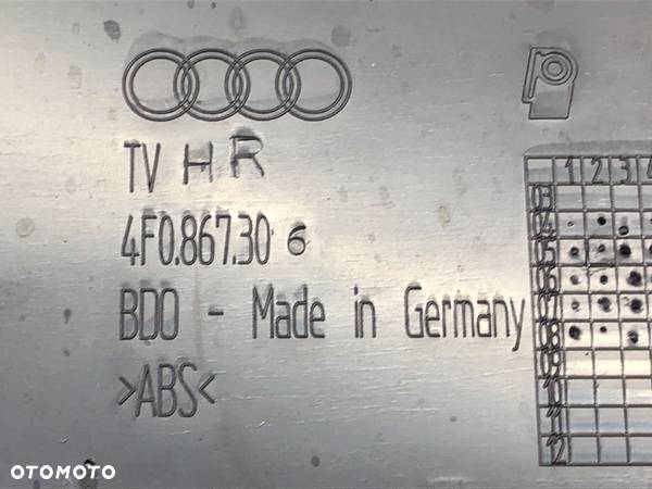 BOCZEK DRZWI PRAWY TYŁ AUDI A6 C6 (4F2) 2004 - 2011 2.0 TDI 103 kW [140 KM] olej napędowy 2004 - - 6