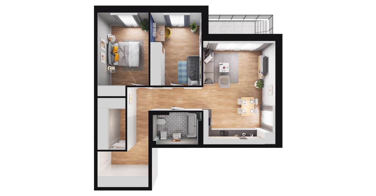 Osiedle Sosnowa | mieszkanie 3-pok. | D20 - Pełny obrazek: 3/9