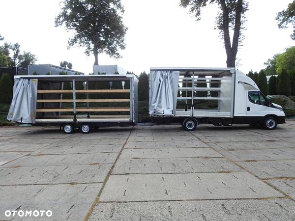 Iveco DAILY 35S18 AUTOMAT HI-MATIC PLANDEKA ZESTAW Z PRZYCZEPĄ BLYSS 18 PALET 180KM [ 414269 ] - 10