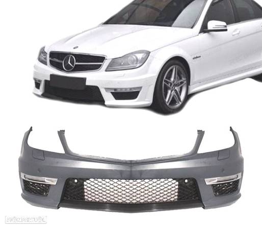 PÁRA-CHOQUES FRONTAL LOOK AMG C63 PARA MERCEDES CLASE C W204 11-14 - 1