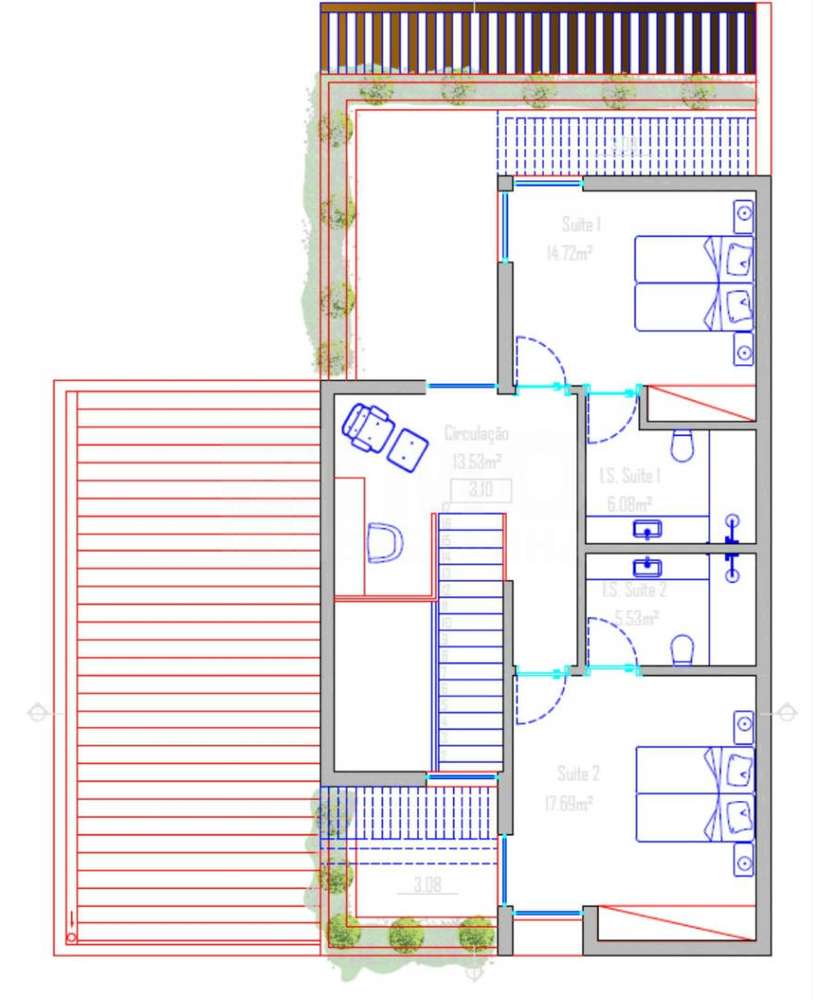 Moradia Geminada V3  c/ Garagem - NOVA - Alcains - 10 min de Castelo B-11