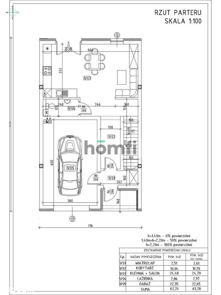 Nowoczesna szeregówka z garażem – Boguchwała - Pełny obrazek: 4/5