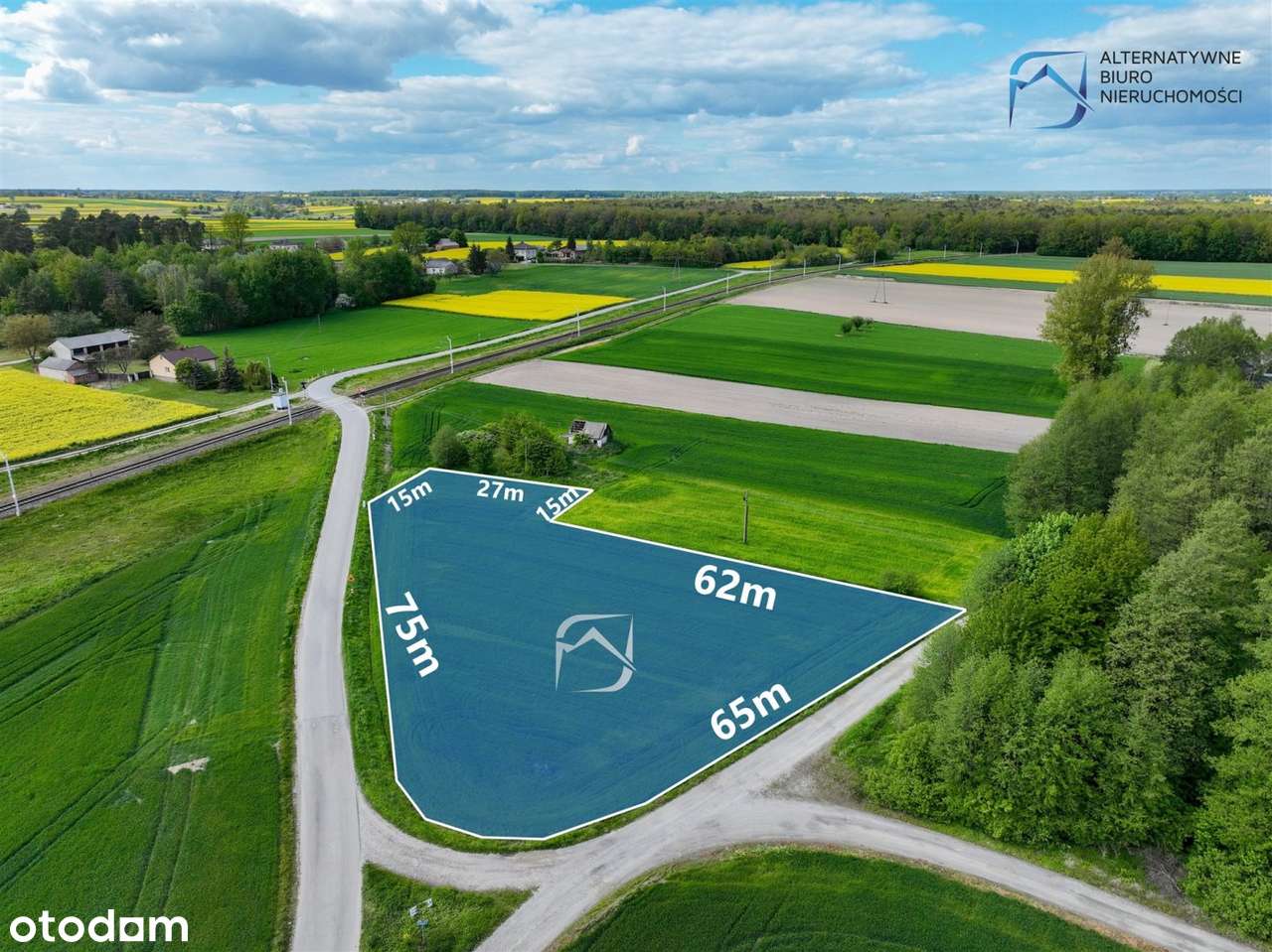 Duża, ustawna działka - Niedrzwica Kościelna - Pełny obrazek: 2/8