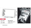 MOLDURA ADAPTADOR CINZA PARA RADIO 2-DIN PARA PEUGEOT 308 408 - 2