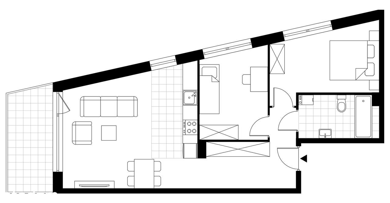 3-pokojowe mieszkanie 60m2 + balkon Bez Prowizji - Pełny obrazek: 3/8