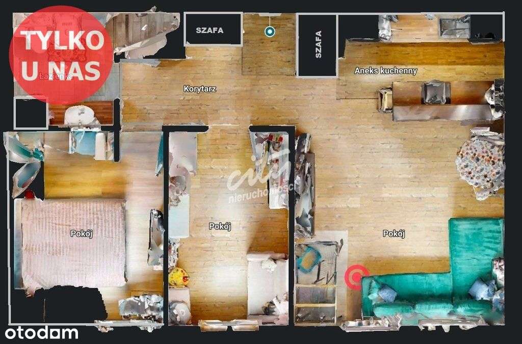 3pokoje w spokojnej lokalizacji + 2 m.p. i komórka - Pełny obrazek: 2/15