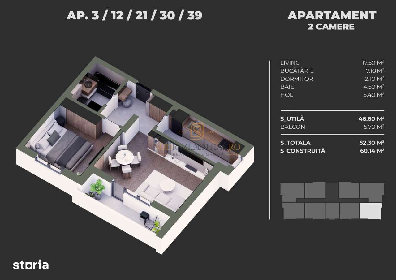 Apartament nou - 2 camere, decomandat, zona Grand Arena Mall, Sect.4, - Imagine principală: 5/20