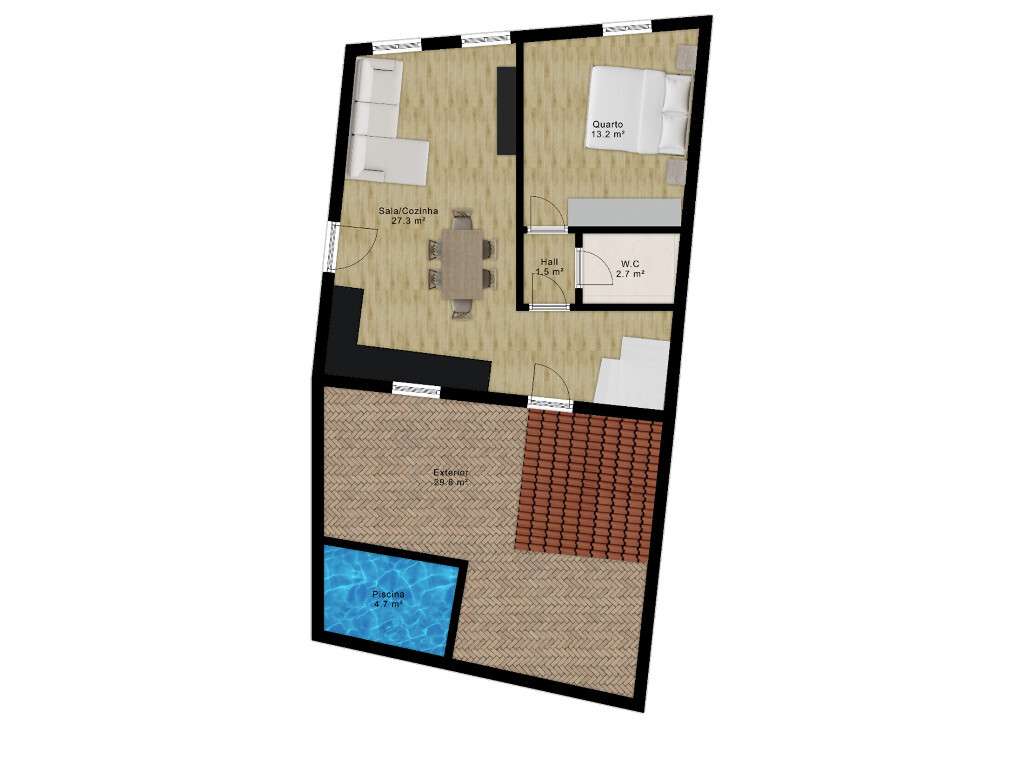 Moradia M3 com garagem em Santa Clara, Coimbra - Grande imagem: 4/17