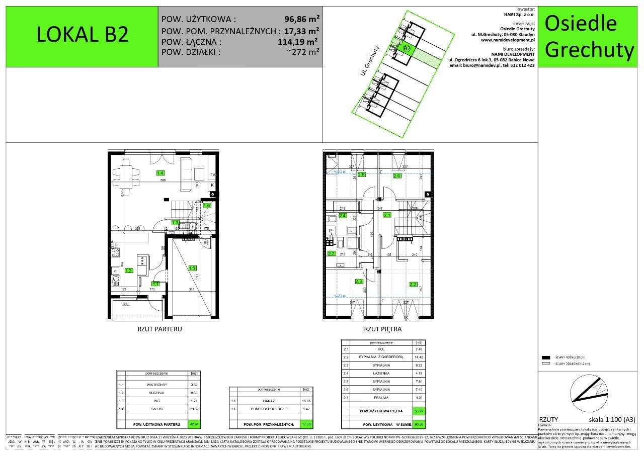 Osiedle Grechuty//Klaudyn//lokal B2 - Pełny obrazek: 2/7
