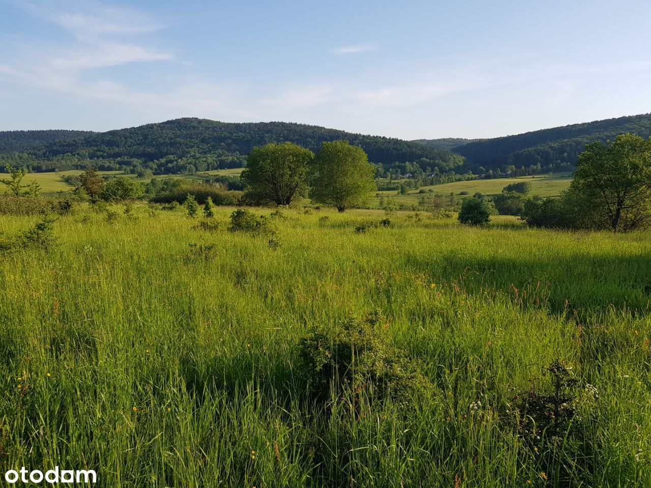 Działka z widokiem na góry gm. Komańcza Bieszczady