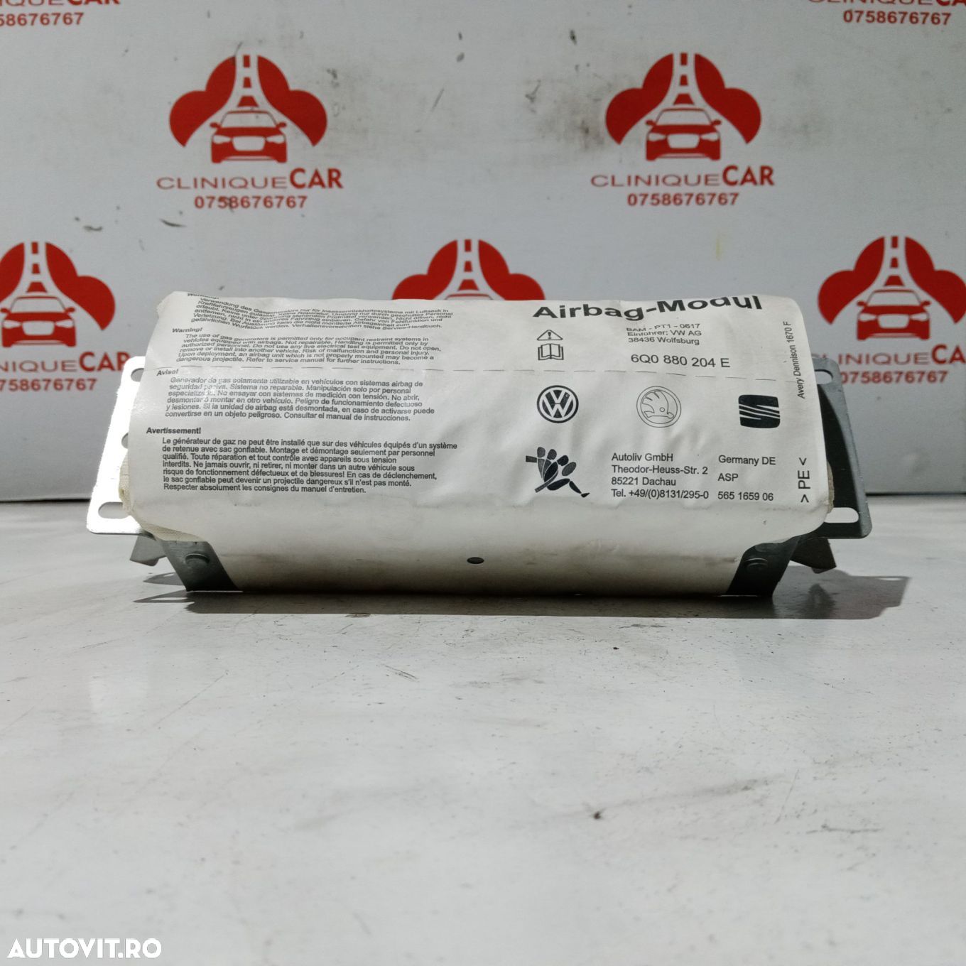 Airbag pasager Seat Ibiza III 2002-2009 - 6Q0880204E - 1