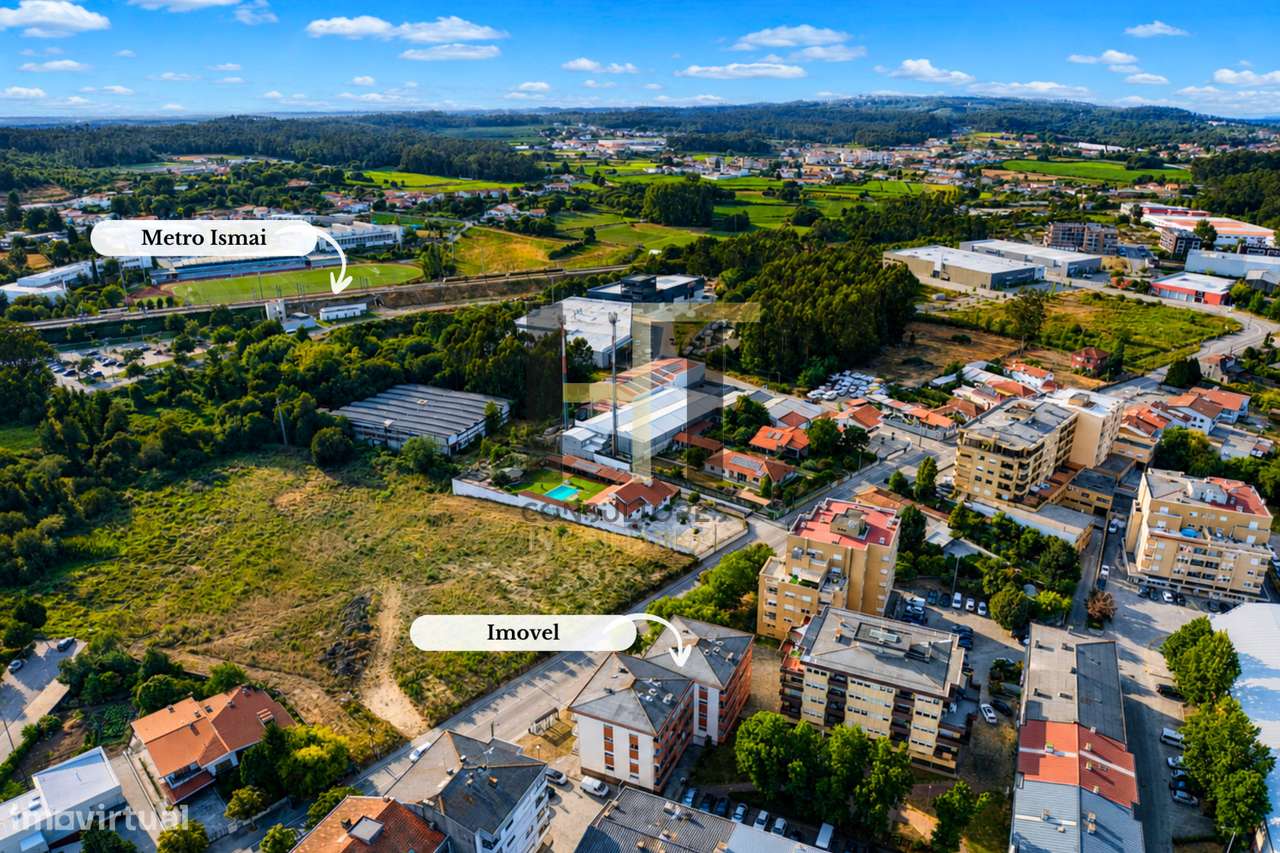 Apartamento T3 com Garagem e Duas Varandas a 5 Minutos do Metro e do I-21