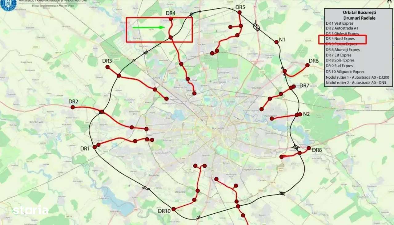 Teren intravilan 16 ha, acces dublu la asfalt, DR4-3