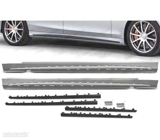 EMBALADEIRAS LATERAIS PARA MERCEDES S-KLASA W222 AMG S63 13-18 STYLE LONG - 1