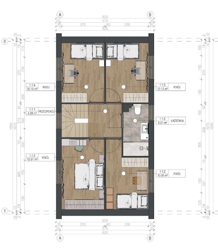 Na sprzedaż nowy dom w zabudowie szeregowej z garażem-4
