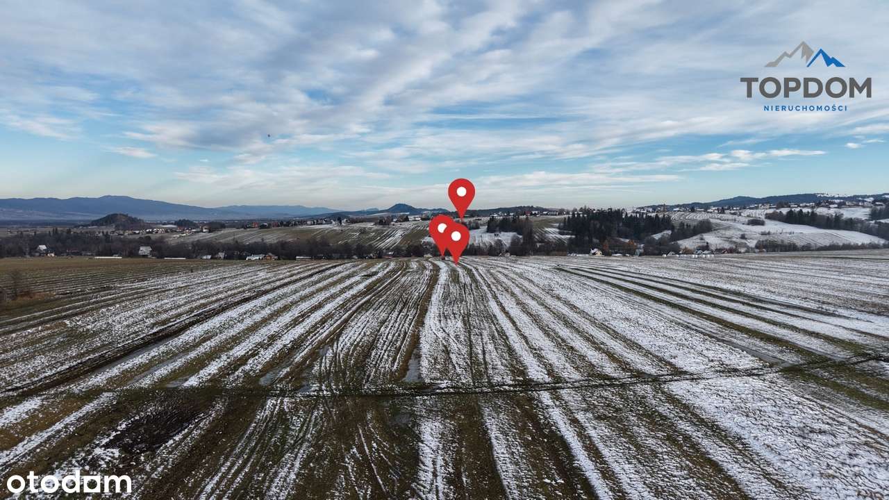 Pakiet 5 widokowych działek rolnych w Gronkowie – Panorama Tatr - Pełny obrazek: 4/20