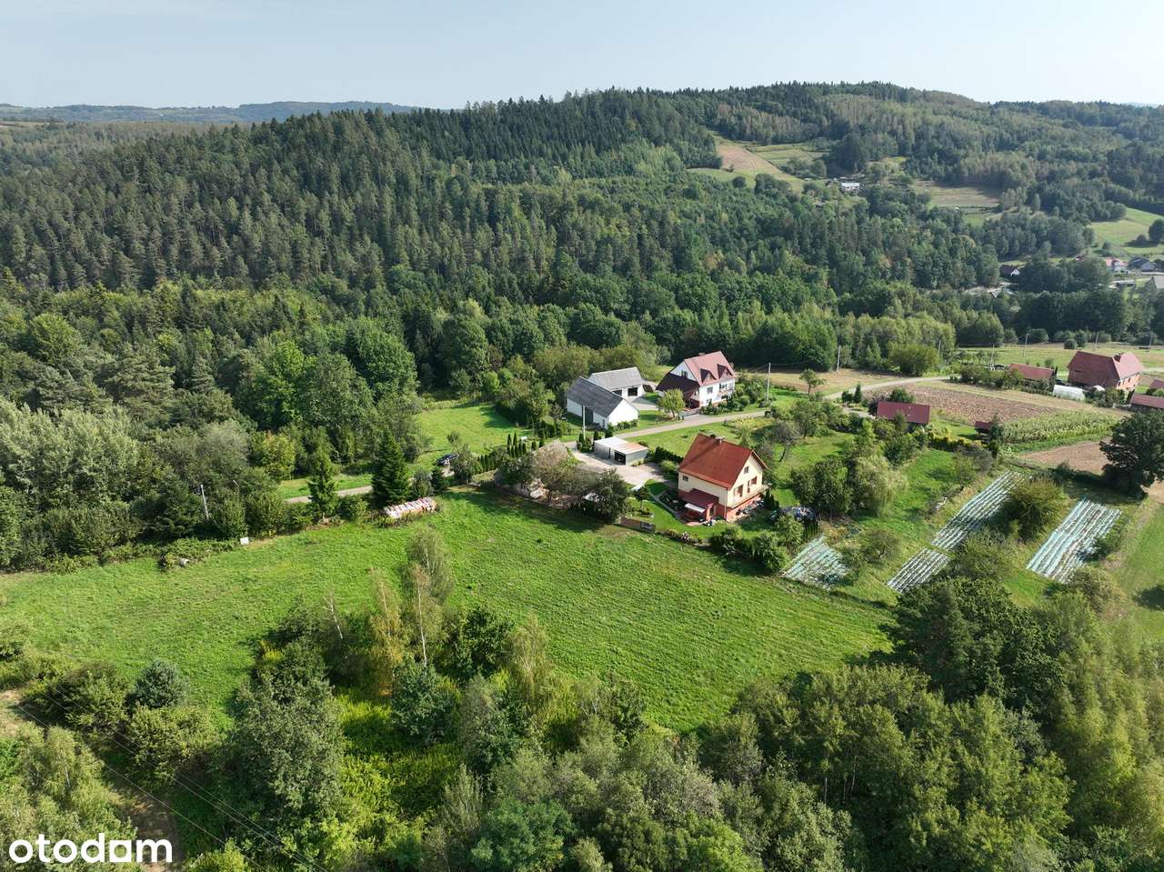 Widokowa działka z pozwoleniem na budowę, gm. Zakliczyn-1