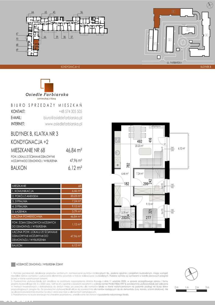 3-pokojowe mieszkanie 46m2 + balkon Bezpośrednio - Pełny obrazek: 2/5