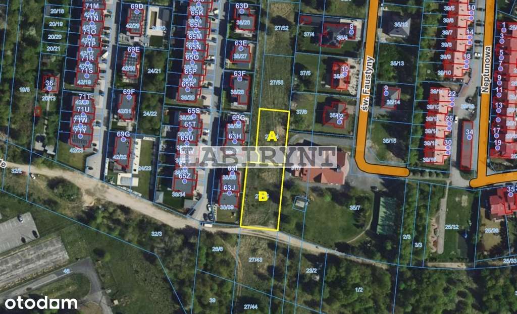 Parkitka, budowlana, 645m2, wymiary 19x34, media-2