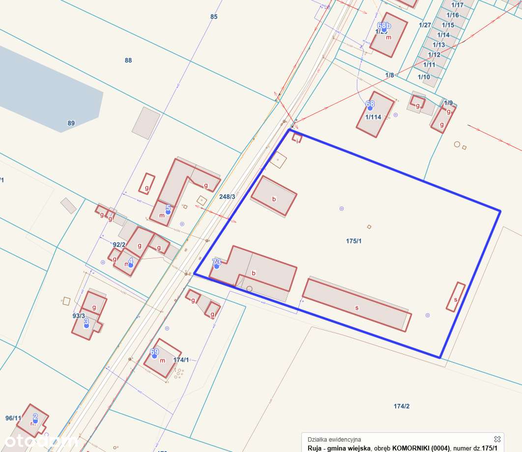 Działka usługowa z budynkami do wyburzenia-3