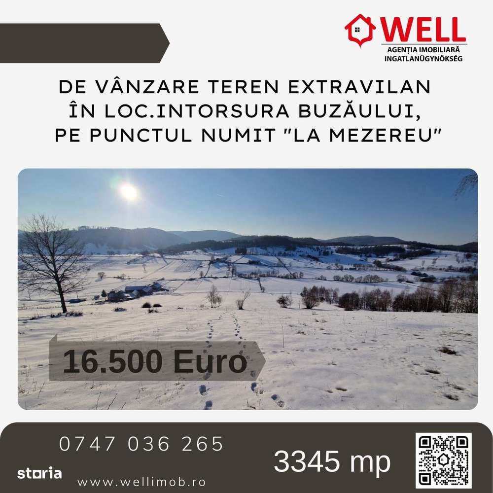 De vânzare teren extravilan în loc.Intorsura Buzăului, "La Mezereu"! - Imagine principală: 1/4