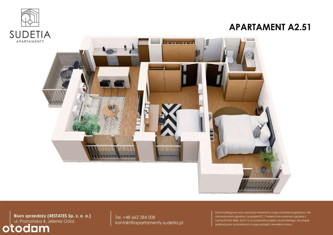 Apartamenty Sudetia | mieszkanie 3-pok. | A2.51 - Pełny obrazek: 3/8