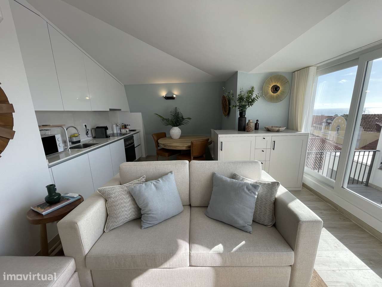 Apartamento T2 novo terraço vista mar perto da praia Sesimbra-6