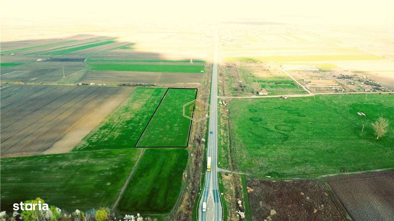 Teren cu front 209 m la DN19 | Logistica - Servicii | 13 km Satu Mare - Imagine principală: 4/7