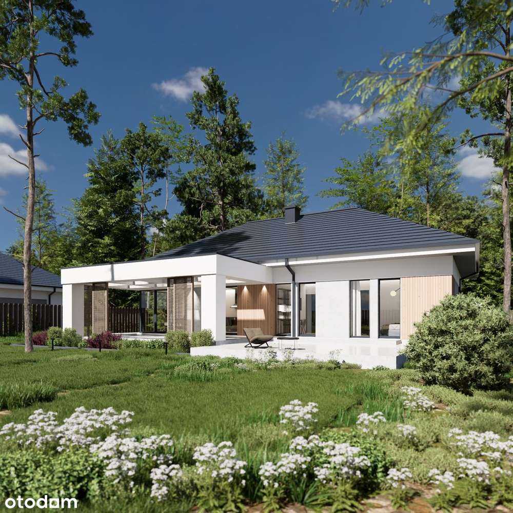 Kameralne osiedle domów parterowych przy lesie-12