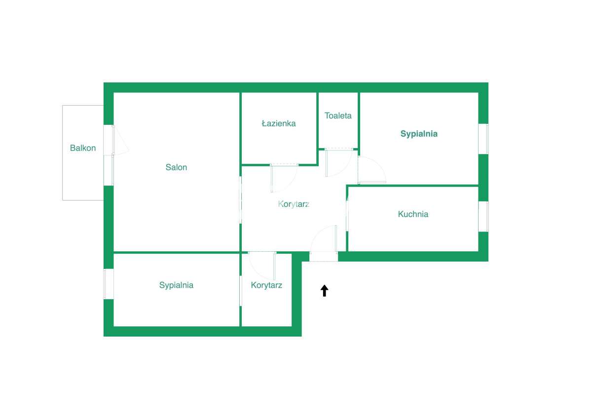 3 Pok | Świetna Okolica | Oddzielna Kuchnia !-18