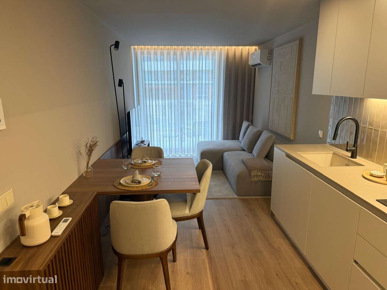 Apartamento T1 novo em condomínio fechado com piscina-15